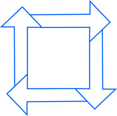 원 사각 삼각 사각 오각 육각 라인 화살표 다이어그램