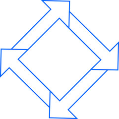 원 사각 삼각 사각 오각 육각 라인 화살표 다이어그램