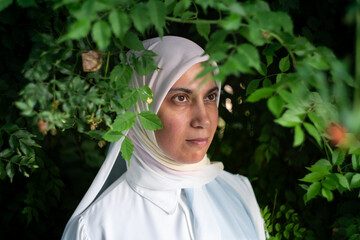 Middle Eastern Woman in Nature