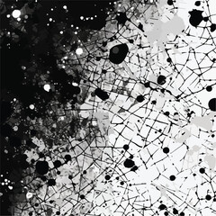 Abstract monochrome grunge background. Black