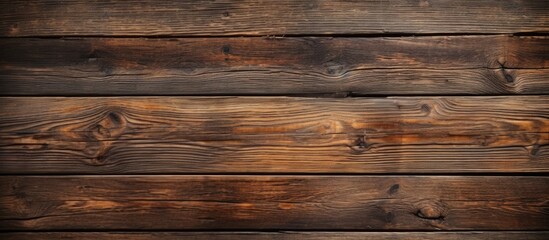 Fototapeta premium Texture of old wooden planks in a brown hue.