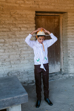 Charro outfit getting ready