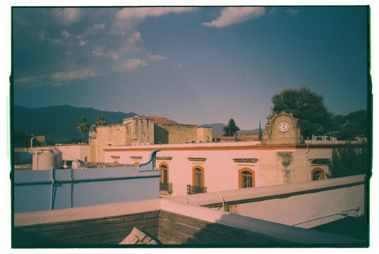 Oaxaca city from the rooftop