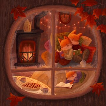 Window of foxes&rsquo; house