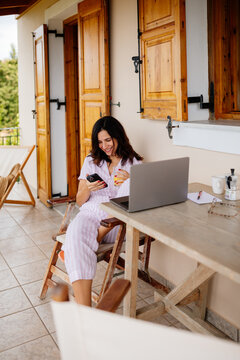 Working Morning on Vacation