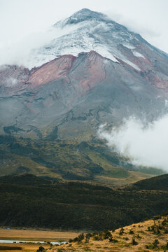 Close up of Cotopaxi volcano, Ecuador. 
