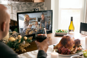Christmas: Families Share A Socially Distanced Toast To Celebrat