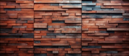 Brick wall design in vertical orientation