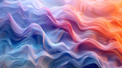 Abstract Colorful Wave Patterns - obrazy, fototapety, plakaty