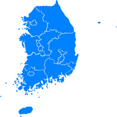 대한민국 한국 지도