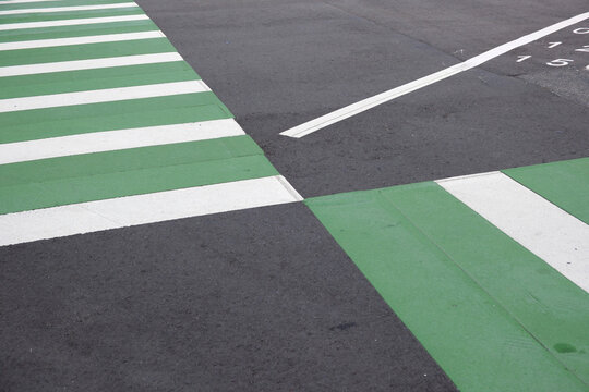 Arrows On Crosswalk
