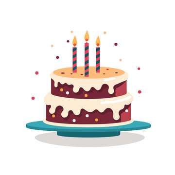 Birthday Cake Icon Vector Illustration. birthday ca
