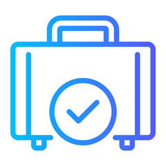 willing to travel gradient icon