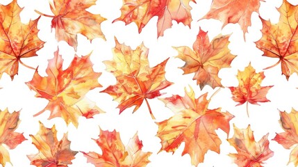 Naklejka na ściany i meble illustration of an autumn background generative ai