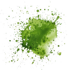 Obraz premium Dynamic Green Paint Splatter