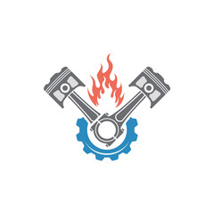 piston logo icon vector