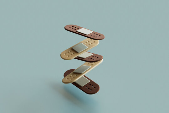 a pile of band aids