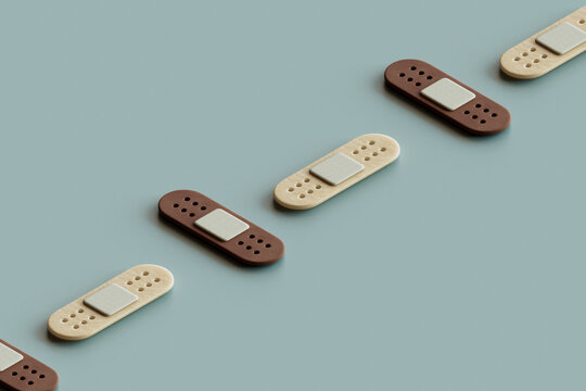 band aids in different colors