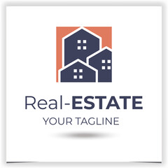 Fototapeta premium Vector real estate company logo template