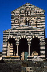 Pisan-style church. Basilica della SS. Trinità di Saccargia. Codrongianos, Sassari, Sardegna
