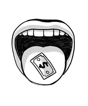 US dollar on the tongue in the month 