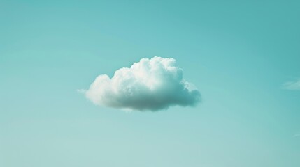Single Cloud Floating in the Sky