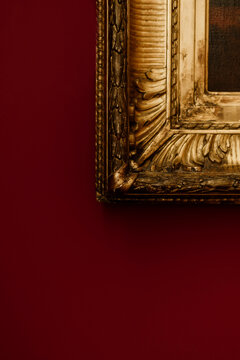 Golden frame at the museum