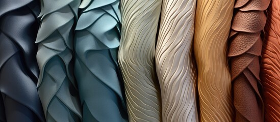 Fabric textures for interior design and fashion.