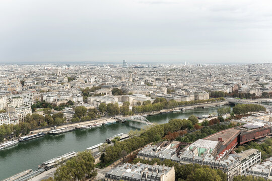view of paris from the eiffel tower