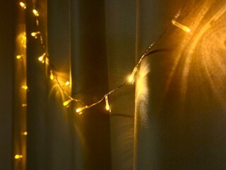 Fairy lights in the night