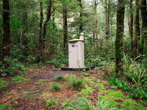 Long drop toilet
