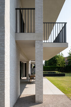 balconies of apartment