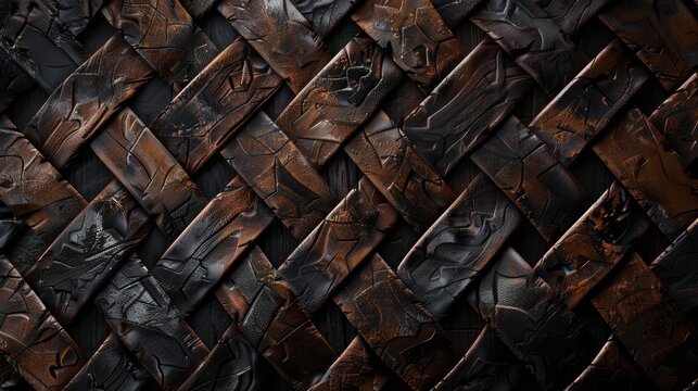 nordic viking leather belts. scandinavian old history culture pattern wallpaper background texture