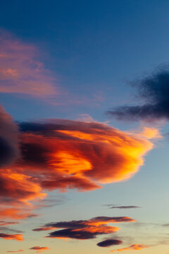 The sky is filled with a lot of clouds