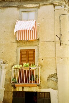 An italian balcony in summertime