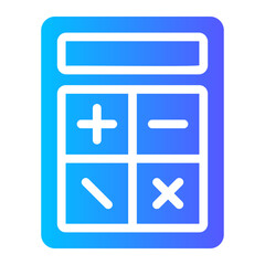 Obraz premium calculator Gradient icon