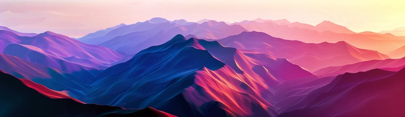 Foto auf Leinwand Pink Landscape Website Banner, Header Wallpaper © Nurple Art