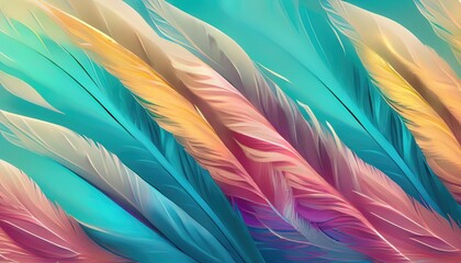 pastel color feather abstract background