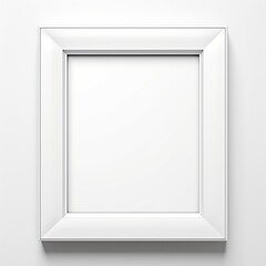 white frame on a wall
