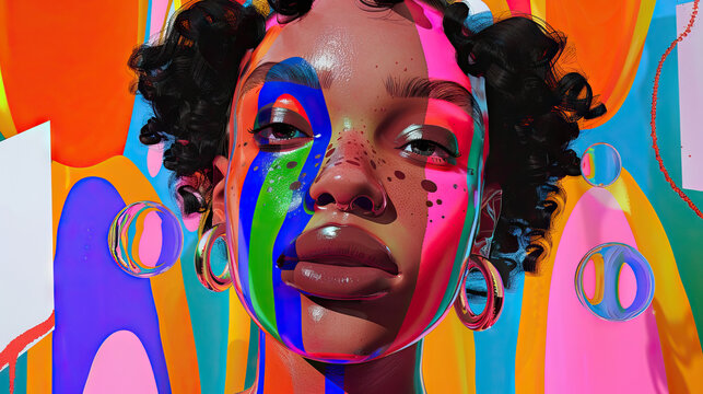 Person of mixed race identity proudly embracing their heritage and celebrating the beauty of their multicultural background. Embracing Multiracial Identity. Intersectional Identity. Diversity Within D