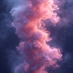 pink smoke without background