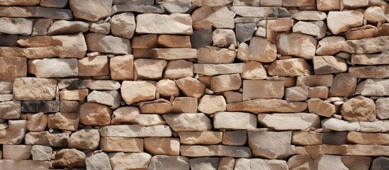 Seamless stone wall design for background.