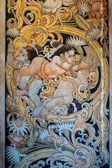 Frescos at Kelaniya Temple, Sri Lanka
