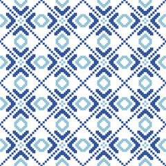 Ethnic seamless design.Geometric folklore ornament. Pixel pattern.Tribal ethnic vector texture. Seamless tribal embroidery. Scandinavian folk pattern for texture, fabric, clothing,wrapping,print,tiles