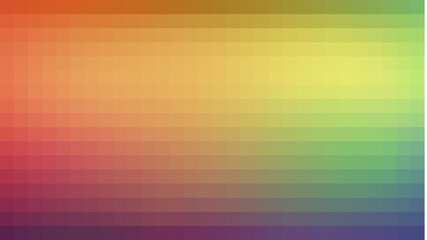 Pixeled gradient. Abstract background. Red, yellow, green and blue colours.