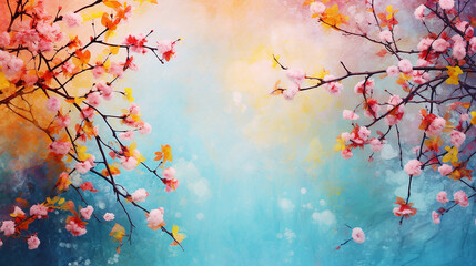 Obraz na płótnie Canvas colorful spring or nature background