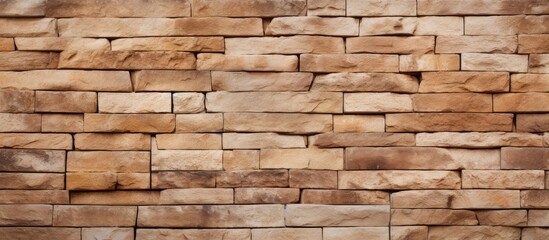 Sandstone bricks wall texture.