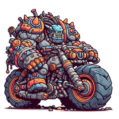 Fototapeta premium dragon on motorcycle