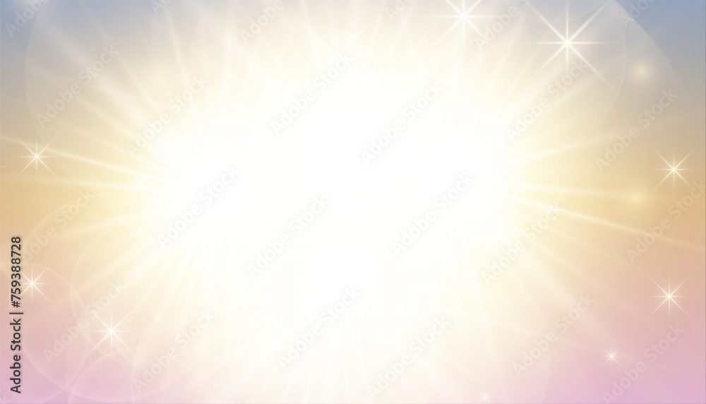 Canvas Prints glowing and shiny glare banner with sunrays effect