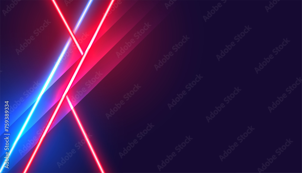 Sticker futuristic glowing vibrant lines empty background design